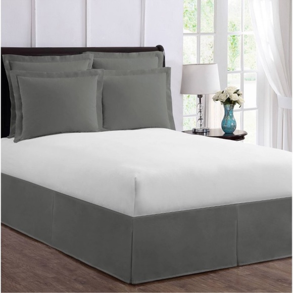 Target Bedding King Tailored Magic Bed Skirt Gray Grey Poshmark